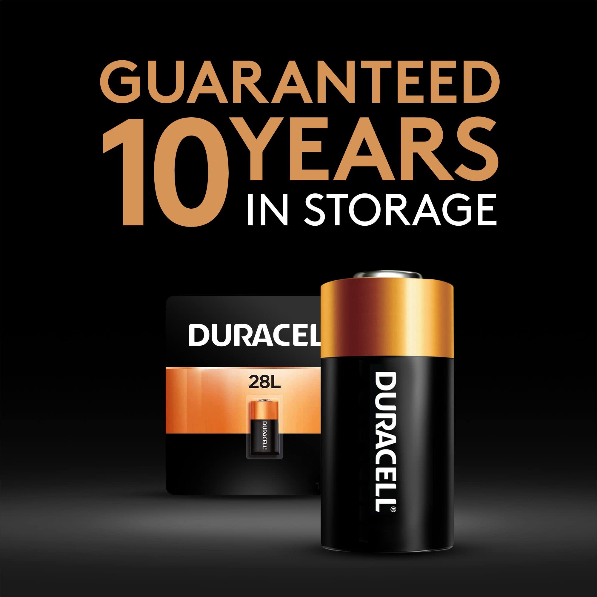 Duracell 28L 6V Lithium Battery, 1 Count Pack, 28L 6 Volt High Power Lithium Battery, Long Lasting For Video And Photo Cameras,
