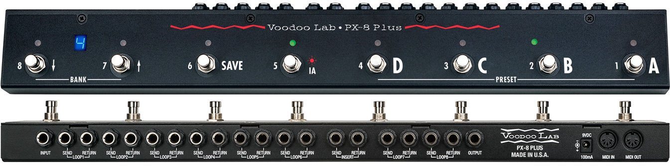Voodoo Lab Px8 Plus True Bypass Programmable Pedal Switcher