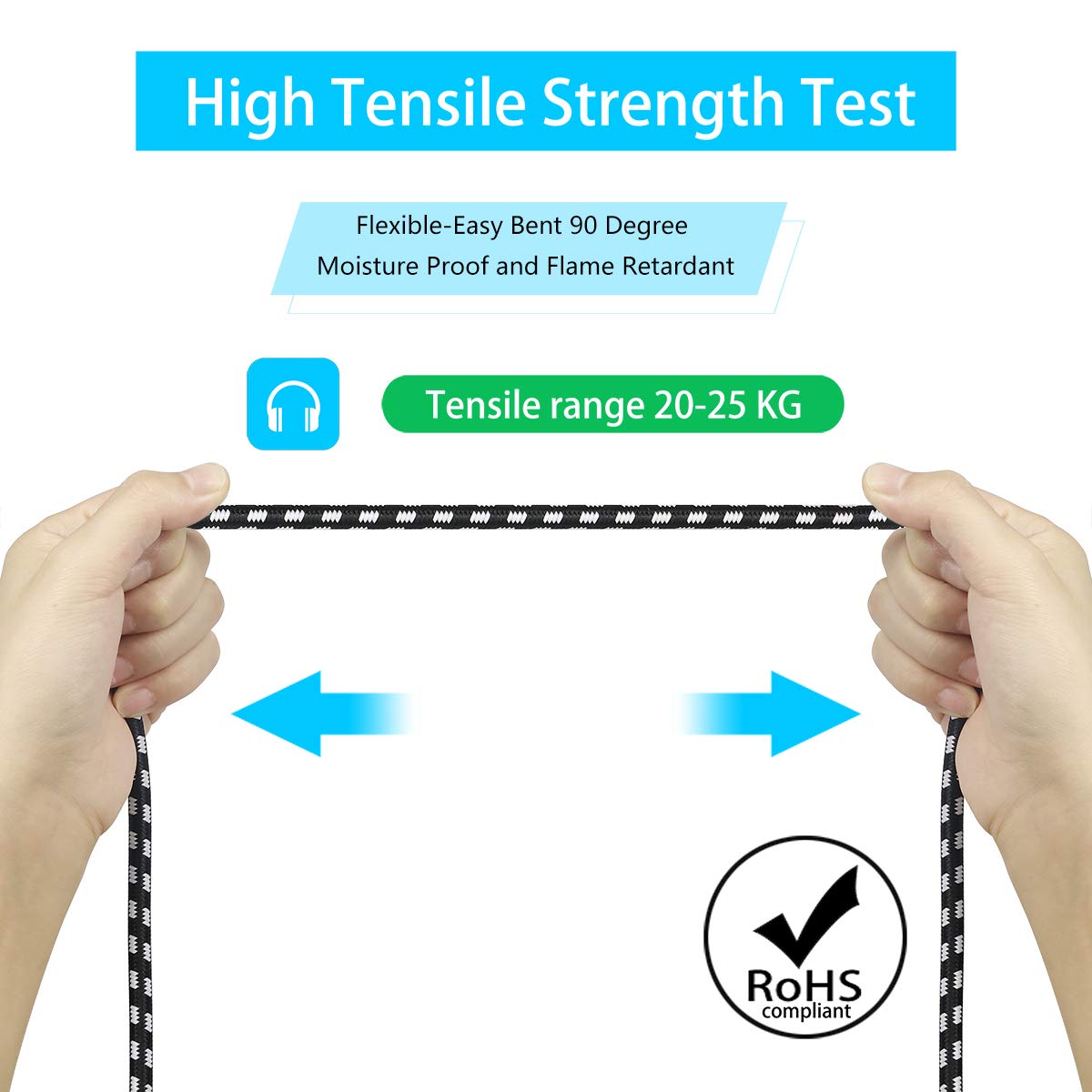 Furui Microphone Cable 6Ft, Xlr Female To 1/4' Ts Cables, Nylon Braided 6.35Mm (1/4 Inch) Ts To Xlr Cable (Xlr Female To Ts Unba