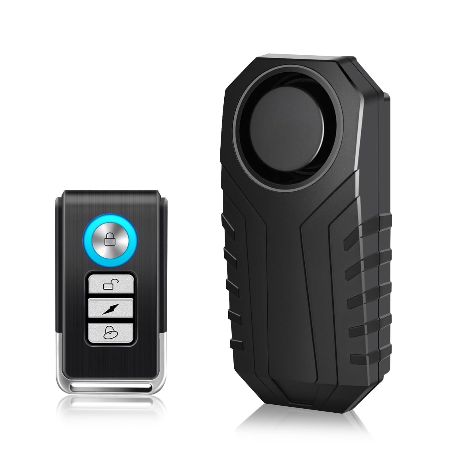 Bike Alarm Remote Motion Sensor System   Cruxer Motorcycle Alarm With Remote, 110Db Loud Anti Theft Bicycle Alarm, Wireless Wate