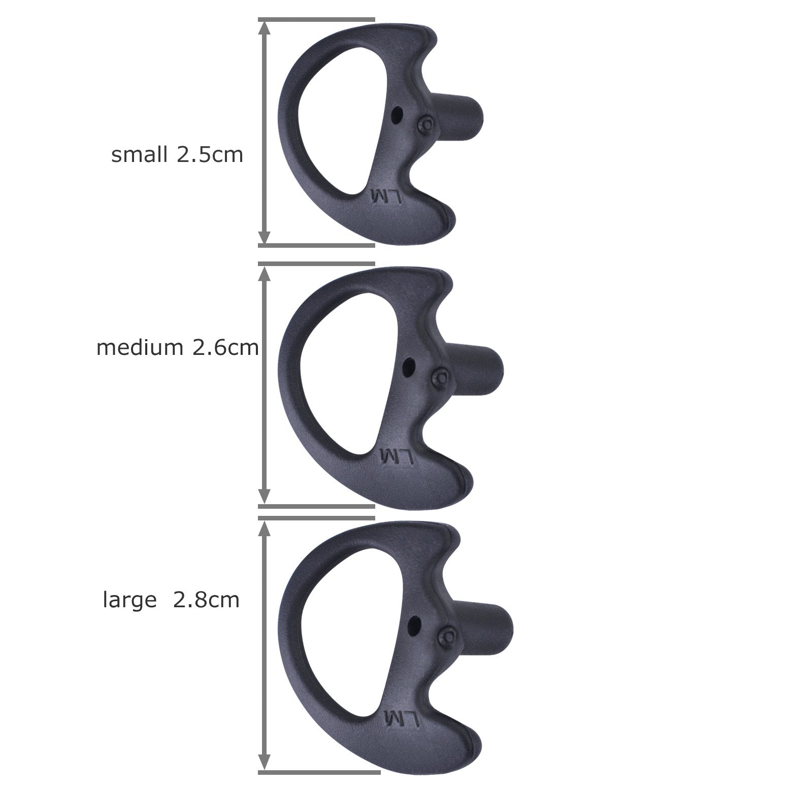 Keyblu Universal Replacement Soft Silicone Open Ear Insert Earmould For Two Way Radio Earmold Coil Tube Audio Kits Uv 5R Uv B6 Bf 888S Uv B5 (Black, 5 Pair Small)