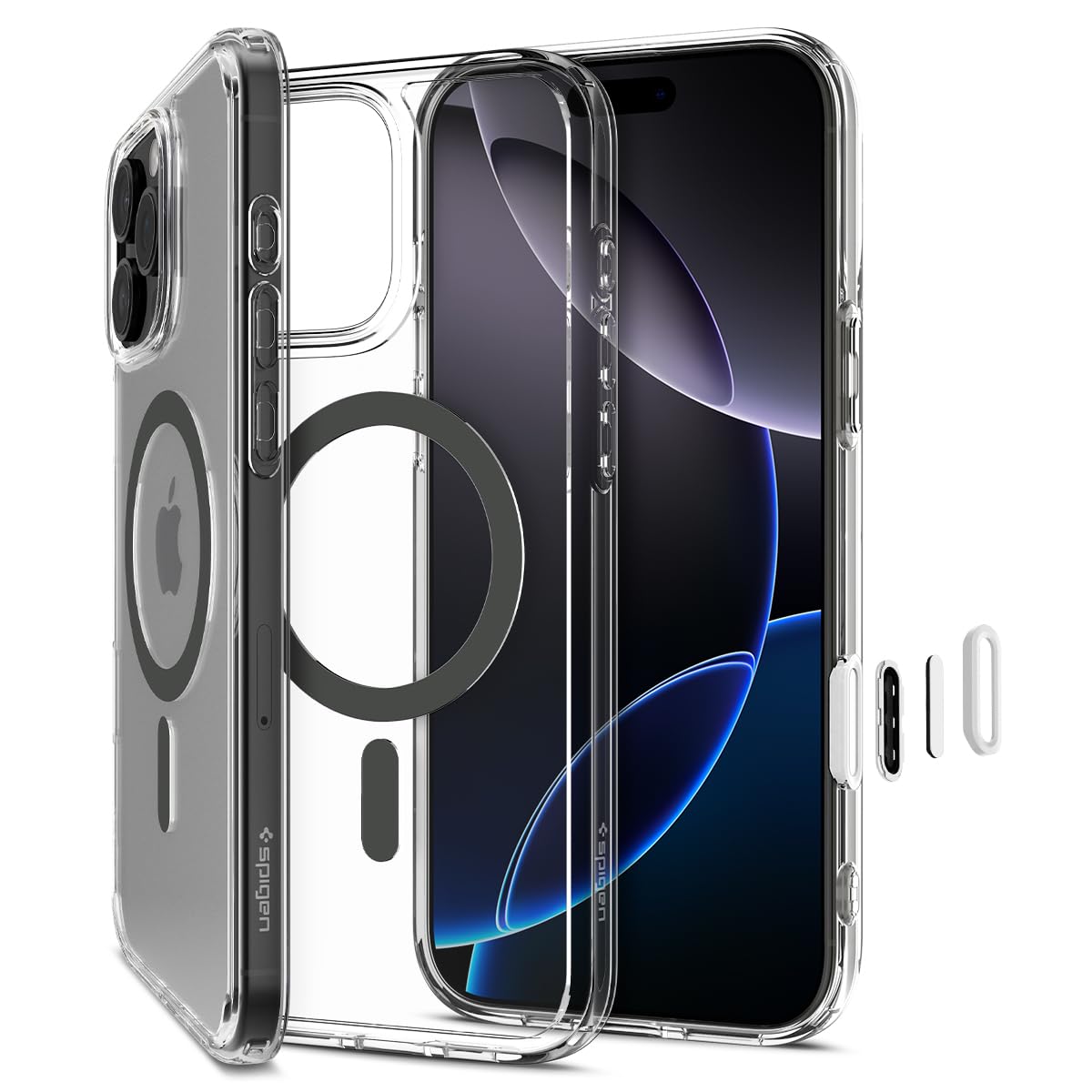 Spigen for iPhone 16 Pro Max, Ultra Hybrid T MagFit [Camera Control Button] [Compatible with Magsafe] - Graphite