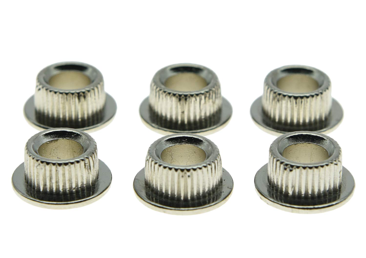 Kaish Metal Nickel 10Mm Vintage Guitar Tuning Keys Conversion Bushings Adapter Ferrules