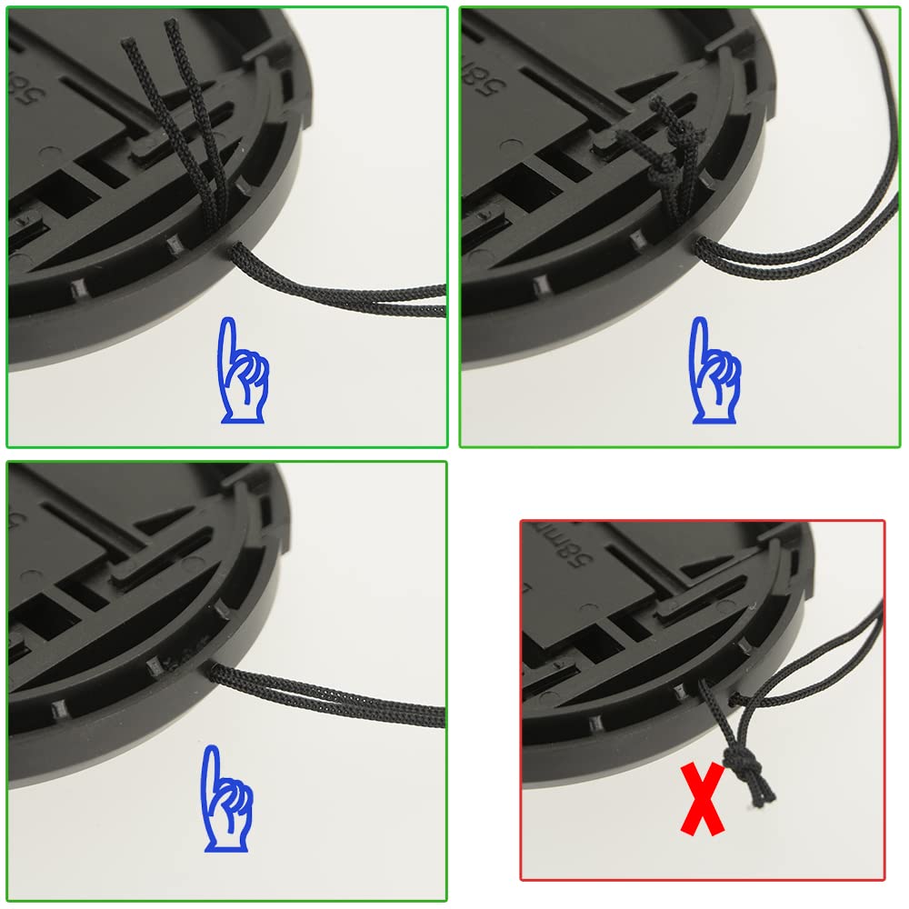 Sioti 86Mm Lens Cap, 2 Packs + 1 Piece Cleaning Wiper, Model:Lc 86, Compatiable With Camera Lens & Lens Filter & Filter Adapter