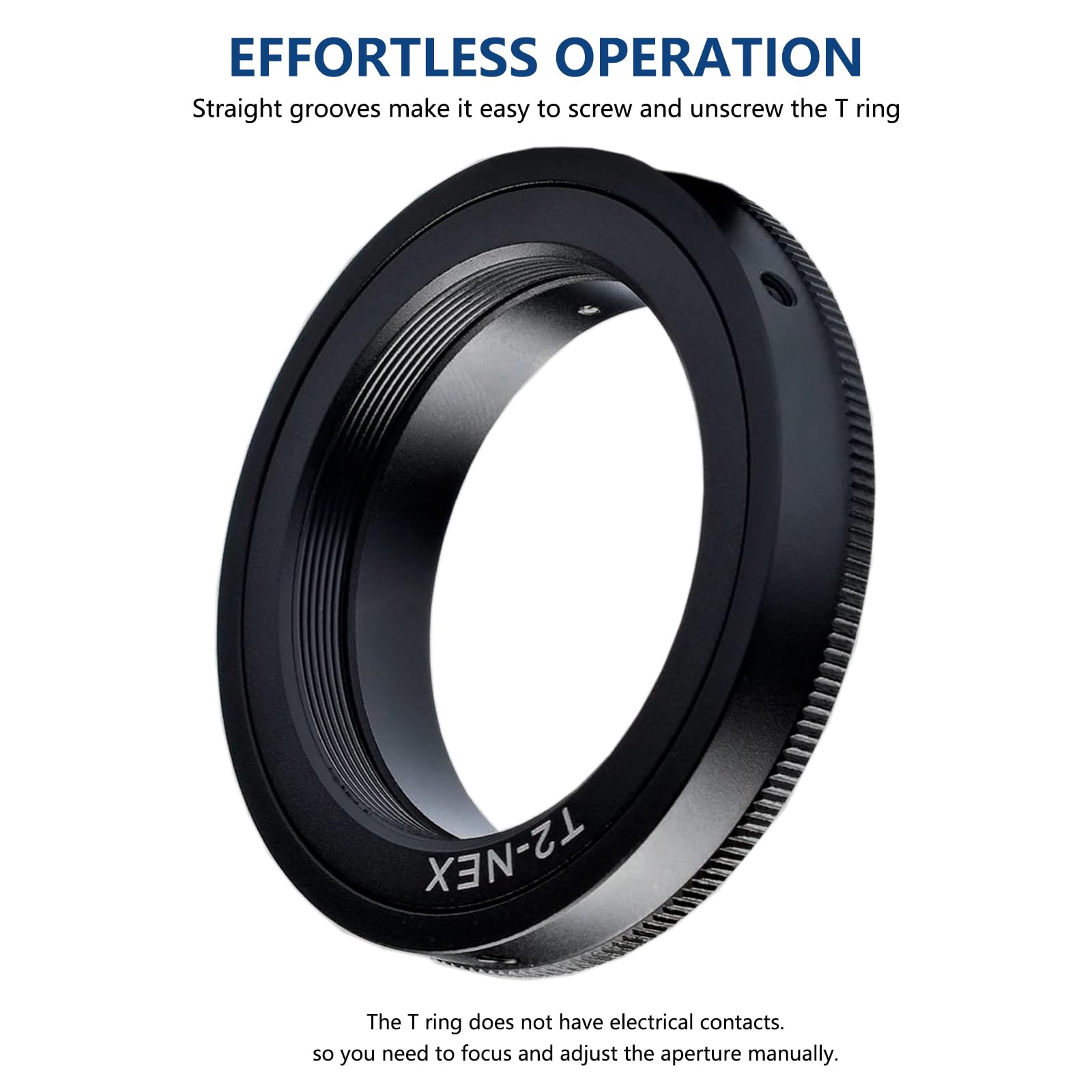 Lightdow T/T2 Mount Lens Adapter Ring For Sony A9, A7S Ii, A7R Ii, A7S, A7R, A7 Ii, A7, Nex 7, Nex 6, Nex 5, Nex 5N, Nex 5R, Nex 5T, Nex 3, Nex C3, Nex F3, Nex 3N, A6500, A6300, A6000, A5100, A5000