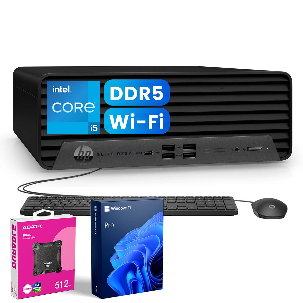 Hp Elite 600 Small Form Factor Business Desktop | 13Th Gen Intel 14-Core I5-13500 | 16Gb Ddr5 | 512Gb Ssd | Hdmi | Dp | Wi-Fi | 