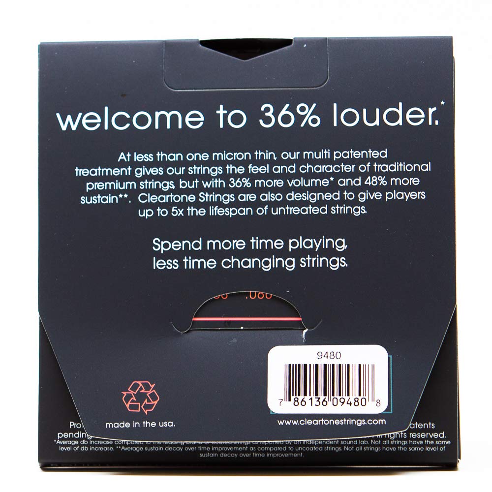 Cleartone Heavy Series Electric Guitar Strings (12-60)