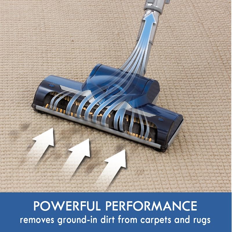 Kenmore Pet Friendly Lightweight Hepa Canister Vacuum With Variable Modes, Retractable Cord, And Pet Brush   Blue