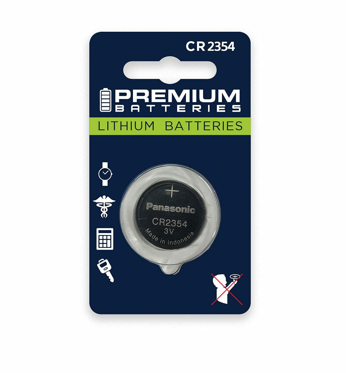Premium Batteries Cr2354 Battery 3V Lithium Coin Cell Child Safe (6 Pack)