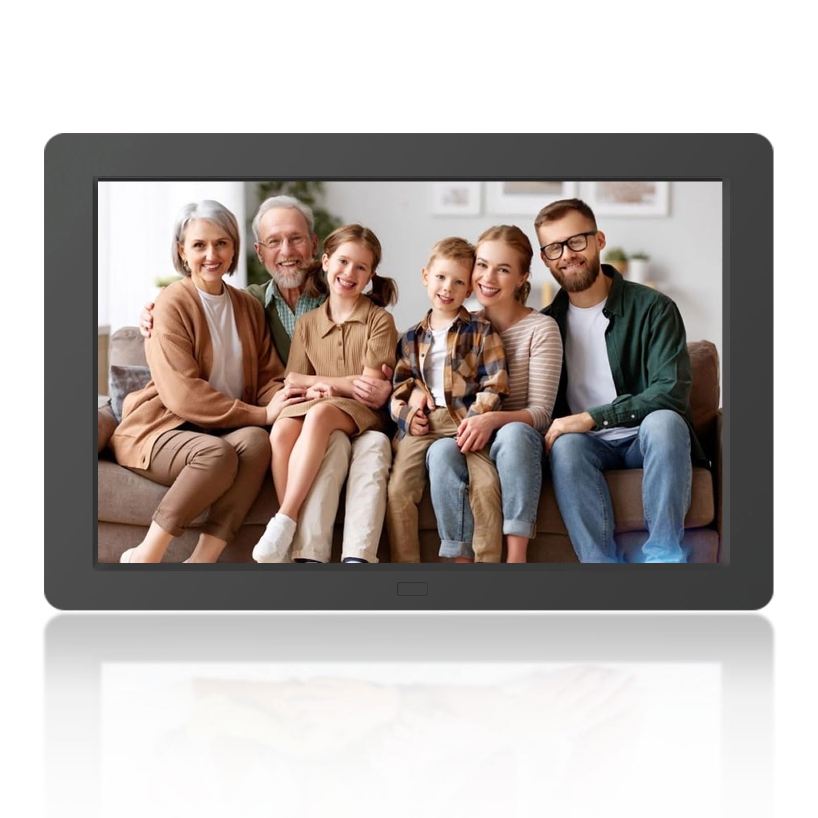 Pipivision 8 Inch Digital Picture Frame, Plug In Usb Or Sd Digital Photo Frame, Hd Display With Remote Control, Video And Music