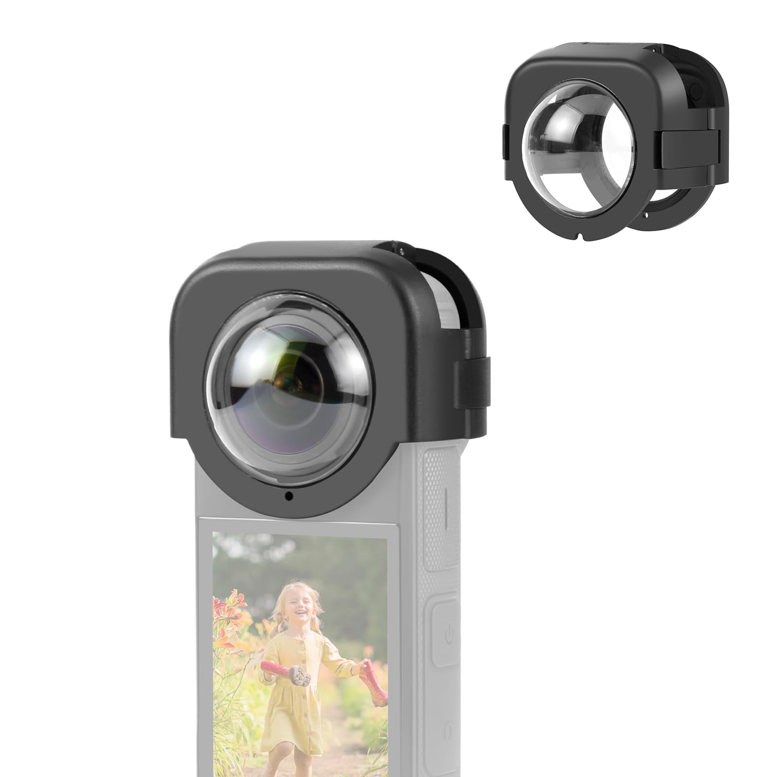 Puluz Lens Protector For Insta360 X4, Optical Glass Lens Guard Protective Cover For Insta 360 X4 Removable Waterproof & Anti Scr