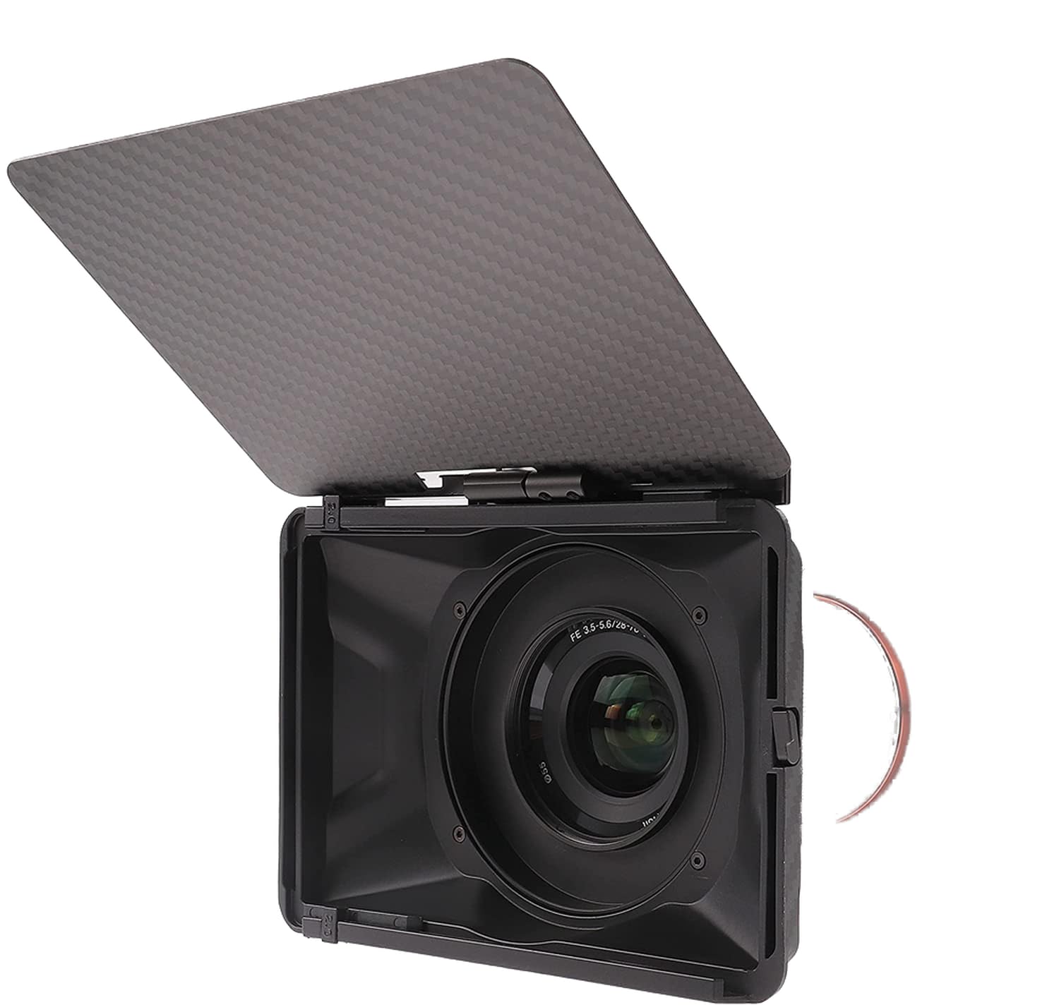 Foto4easy Mini Matte Box,Lightweight Box with Top Flag for DSLR Mirrorless Cameras,Compatible 67mm/72mm/77mm/82mm Lenses,Support