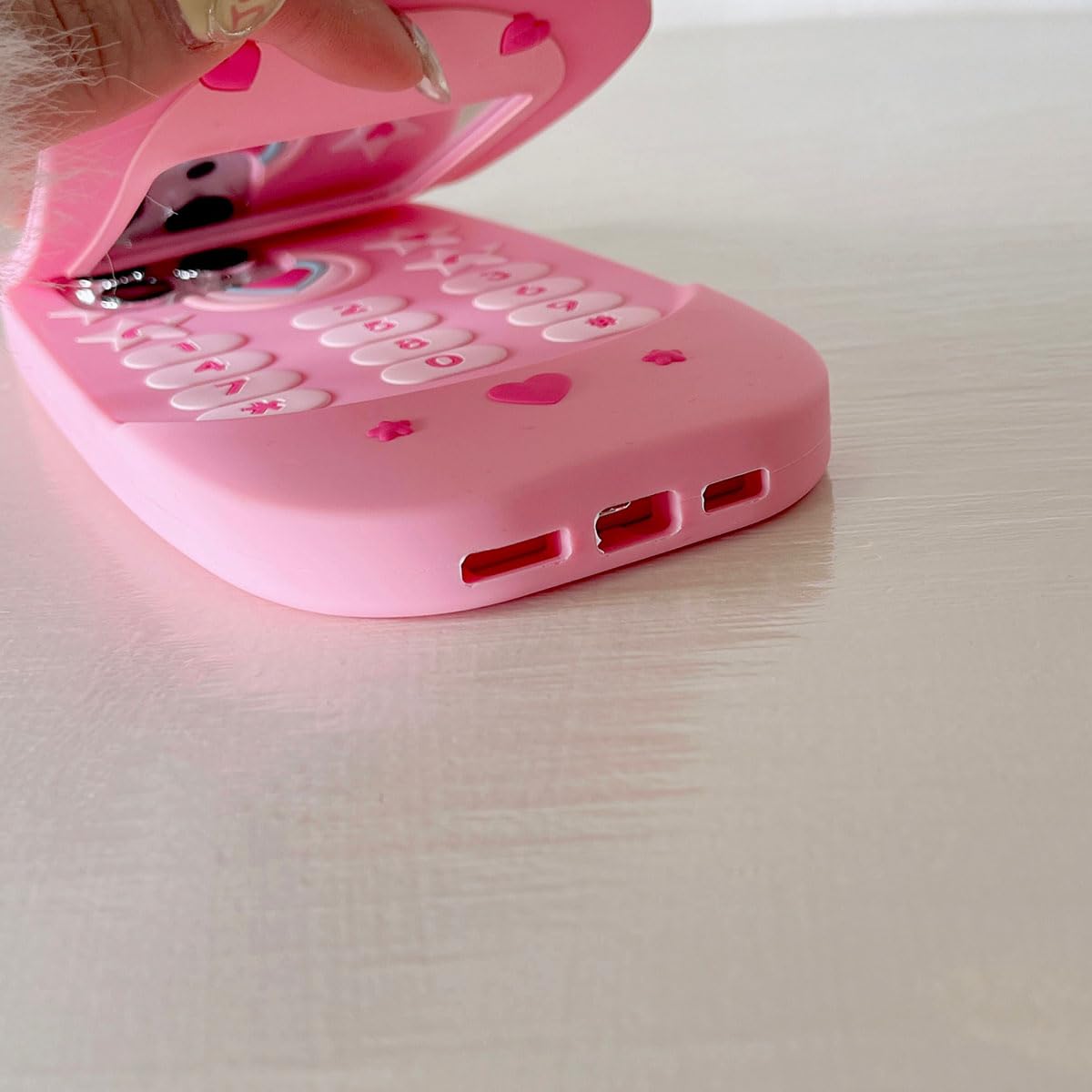 Yakvook 3D Cartoon Case For Iphone 11,Kawaii Phone Case Cute Funny Retro Phone With Mirror Case For Women Girls Soft Silicone Sh