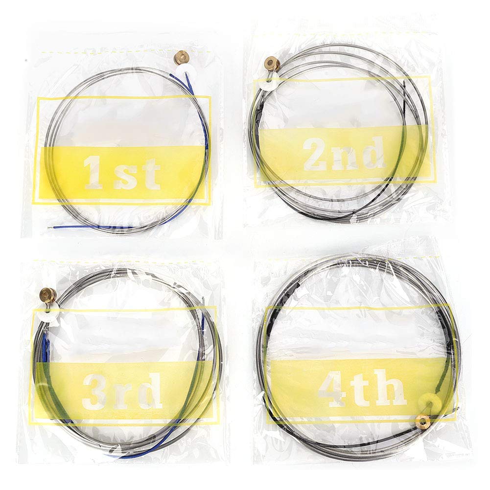 Double Bass String, Steel Double Bass Strings Wire String Professional Music Instrument Accessory