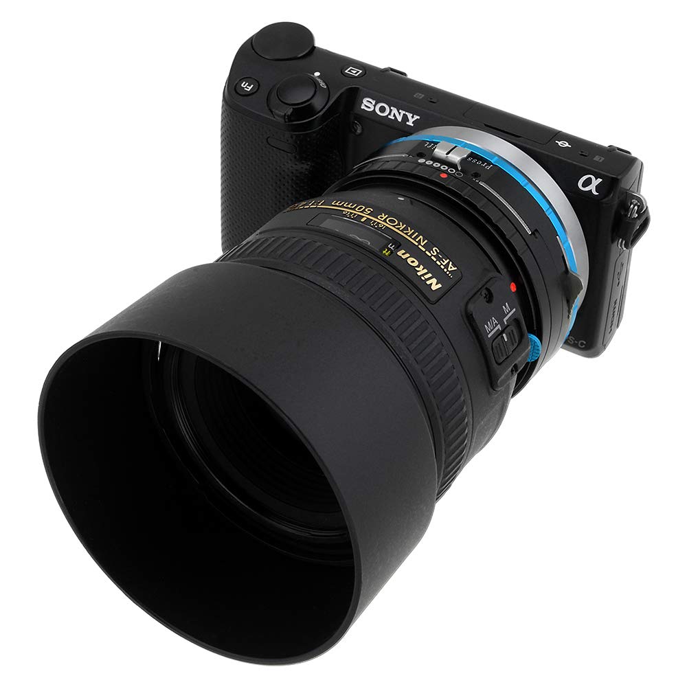 Fotodiox Pro Shift Lens Mount Adapter Compatible With Nikon F-Mount G-Type Lenses To Sony E-Mount Cameras