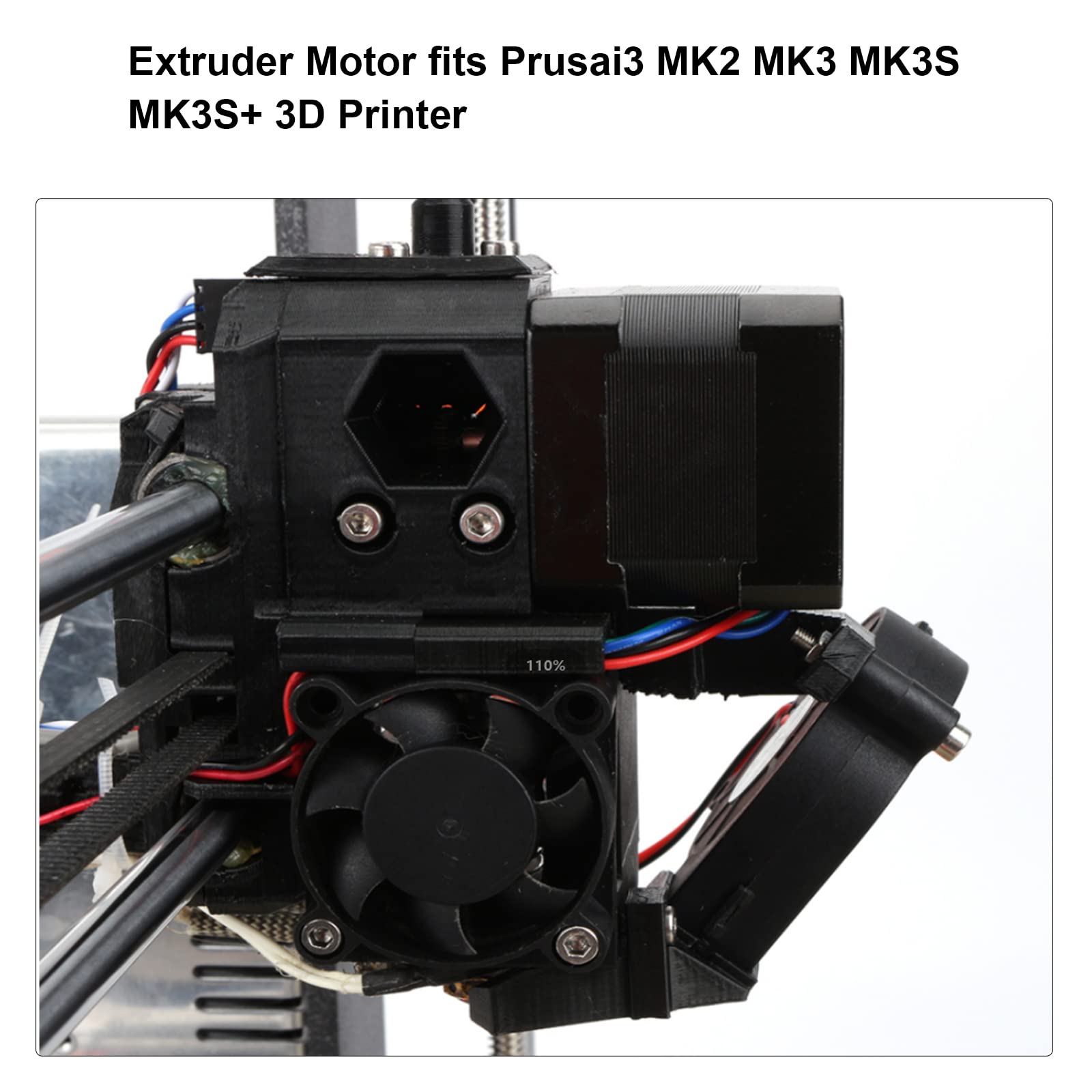 Fysetc 3D Printer Prusa I3 Mk3S+ Extruder Motor Nema17 Bipolar Motor 2 Phase 1.8 Degree 20Mm Shaft Small Motor With Integrated C