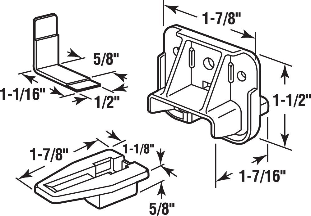 Prime Line R 7321 Drawer Track Guide And Glides   Replacement Furniture Parts For Dressers, Hutches And Nightstand Drawer System