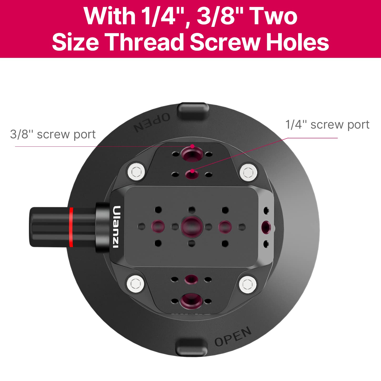 Ulanzi Sc-02 Suction Mount Magic Arm Bracket For Dslr Cameras For Gopro Action Camera Video Shooting