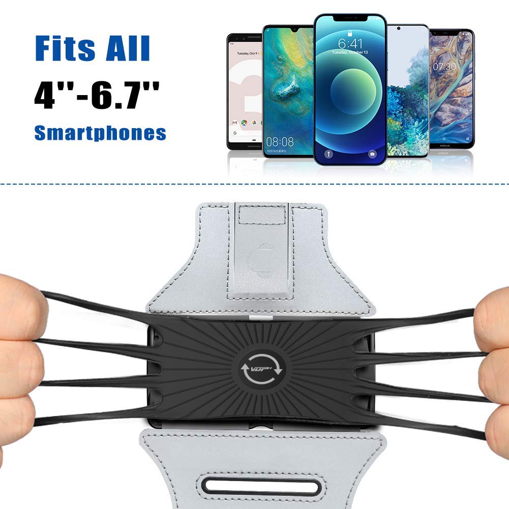 Vup Running Armband 360   Rotatable For Iphone 14/13/Pro Max/Pro/Mini/12/11/Se/Xs/Xr/X/8/7/Plus, Fits All 4 6.7 Inch Smartphones