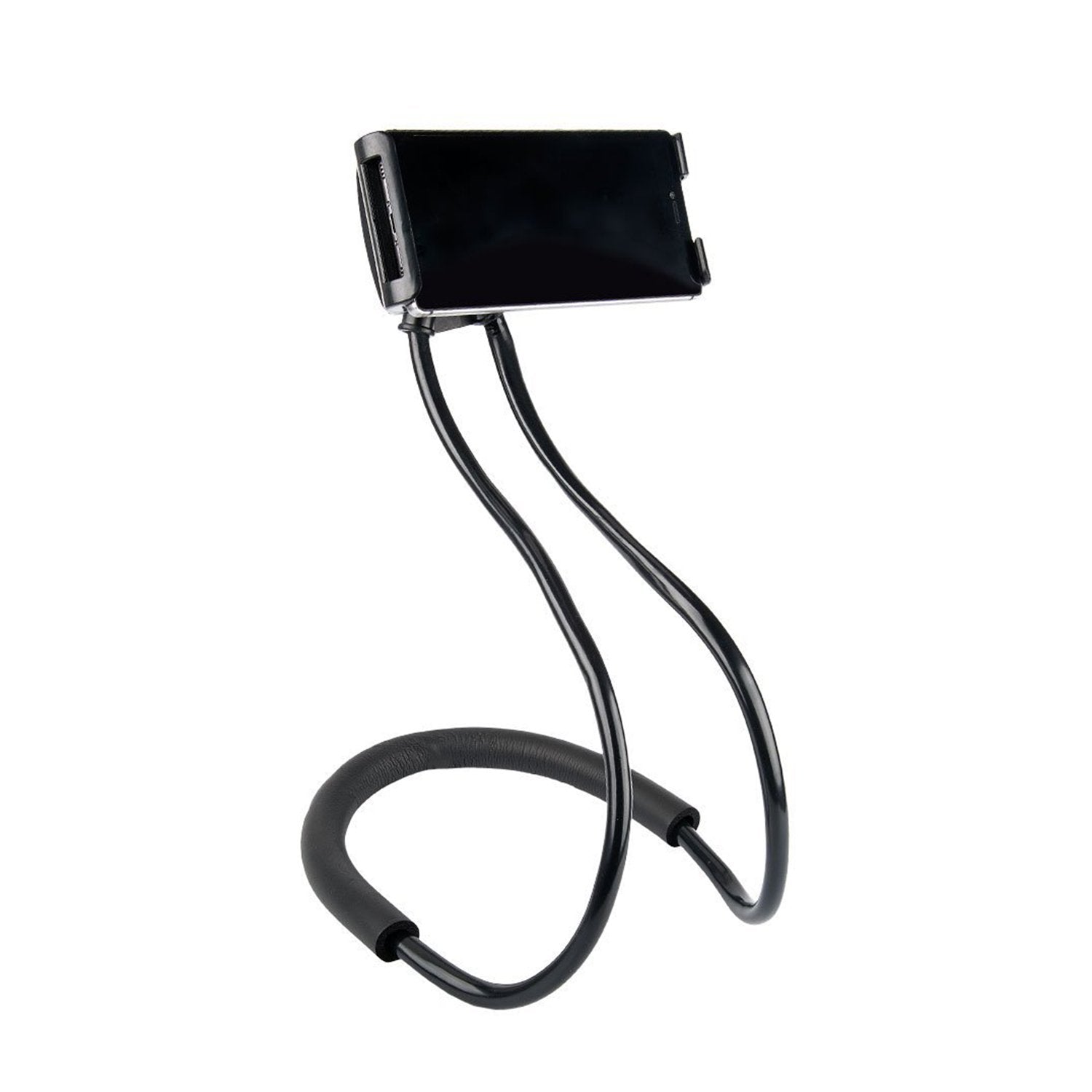 Ncelec 011 Neck Cell Desk Bed,Bike And Motorcycle Mount,Lazy Bracket Mobile Phone Stand Holder (Black)