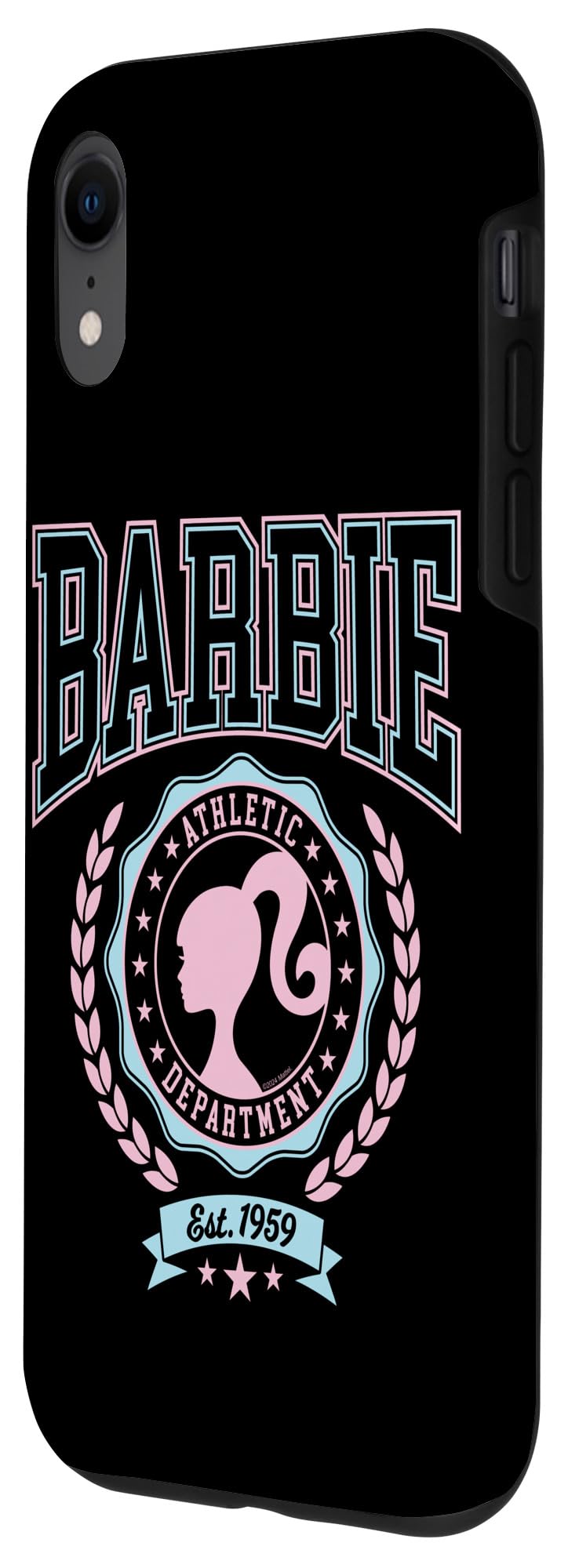 Iphone Xr Barbie   Varsity Athletic Department Silhouette Logo Case