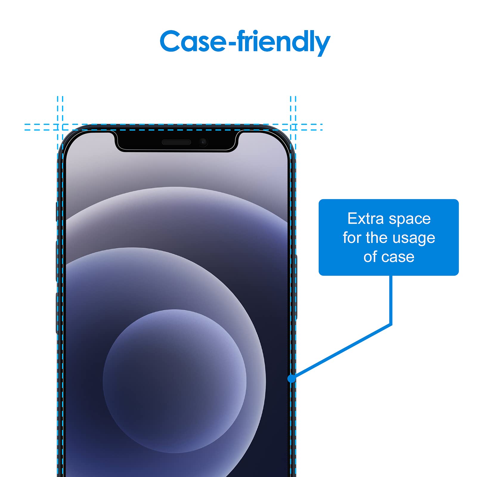 Jetech Screen Protector Compatible With Iphone 12/12 Pro 6.1 Inch, Tempered Glass Film With Easy Installation Tool, 2 Pack