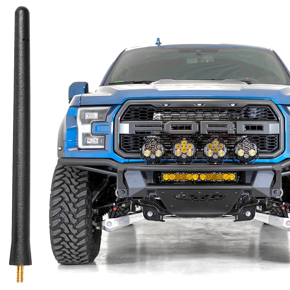 Basiker Short Antenna Fit For Ford F150 F250 F350 2009 2025, Truck Car Ford F150 Accessories, 6 3/4 Inch Stubby Ford F150 F 150 F 150 Antenna Replacement For Am Fm Reception