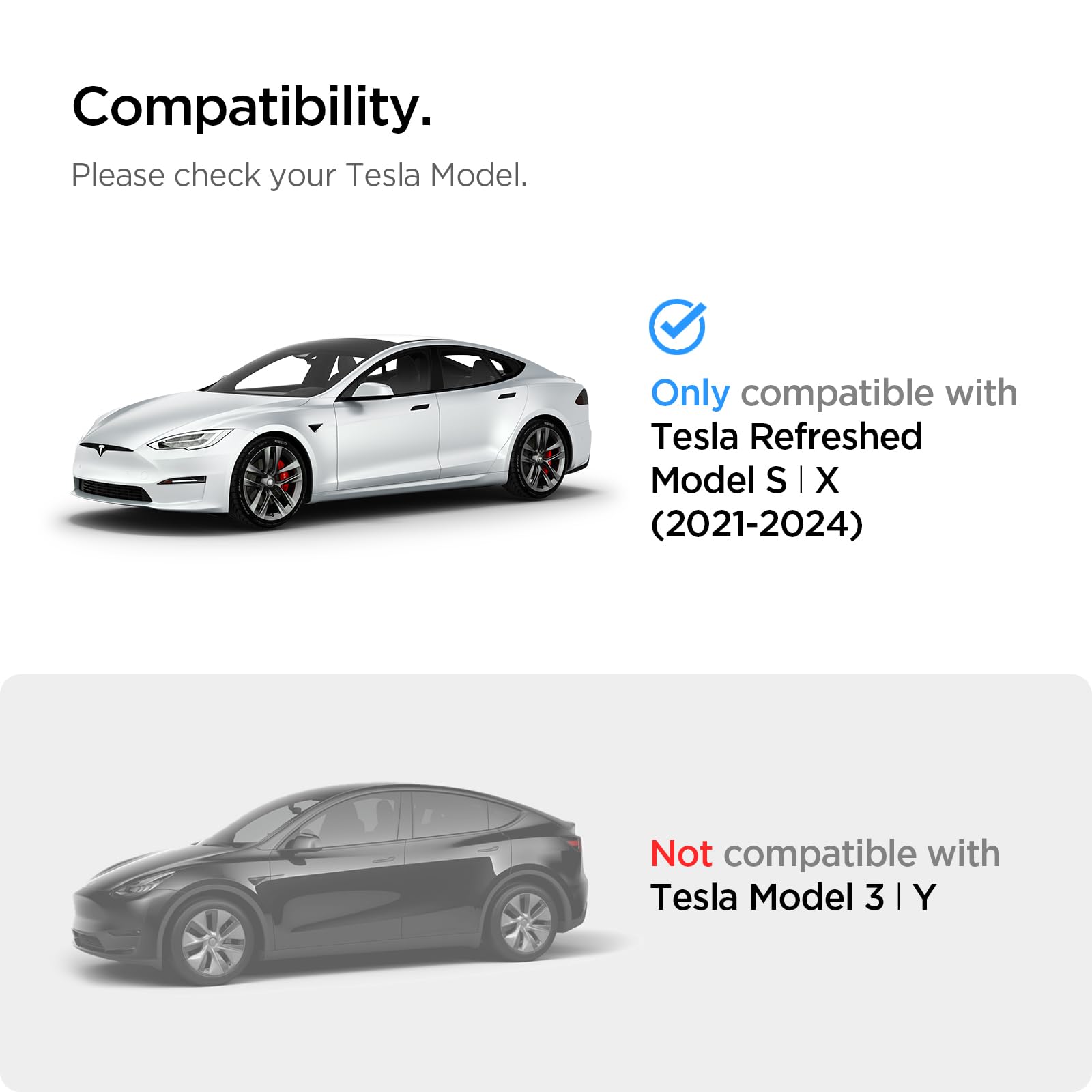 Spigen Tempered Glass Screen Protector [Glastr Ez Fit] Designed For Tesla Model S (2021/2022/2023/2024/2025), Tesla Model X (2022/2023/2024/2025) 17 Inch Dashboard Touchscreen   Crystal Clear