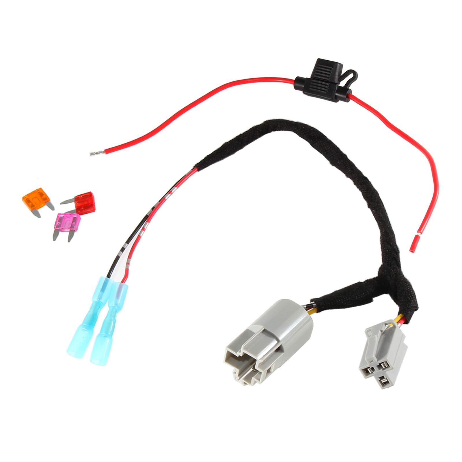 Red Wolf For 2001 2022 Jeep Wrangler Jk Jku Tj Unlimited Oem Power Outlet 12 Volt Power Adapter Wire Harness Switch Socket To Ad