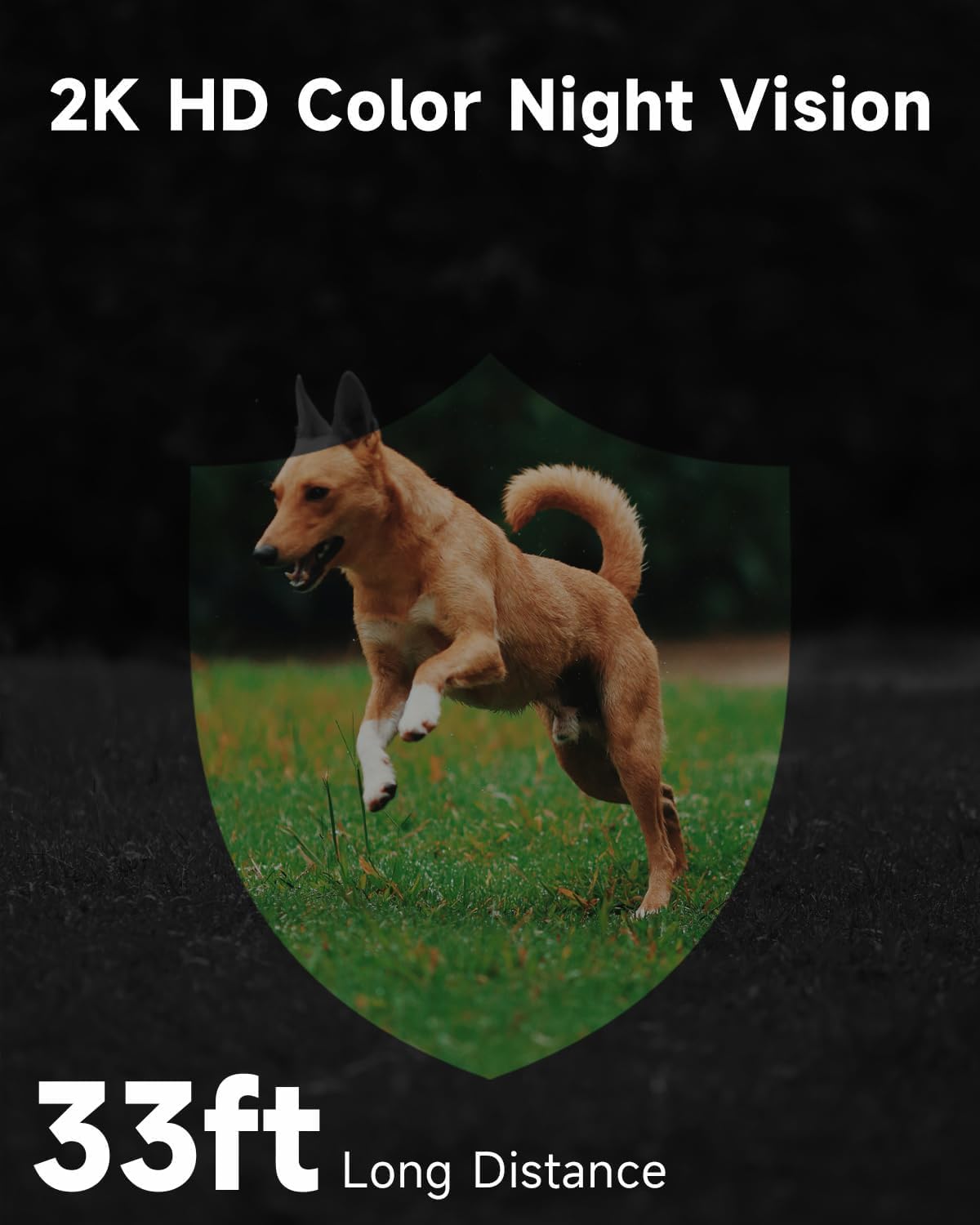 Richcho Security Cameras Wireless Outdoor With Solar Panel, 2K Battery Powered Security Camera, Color Night Vision, Ai Motion De