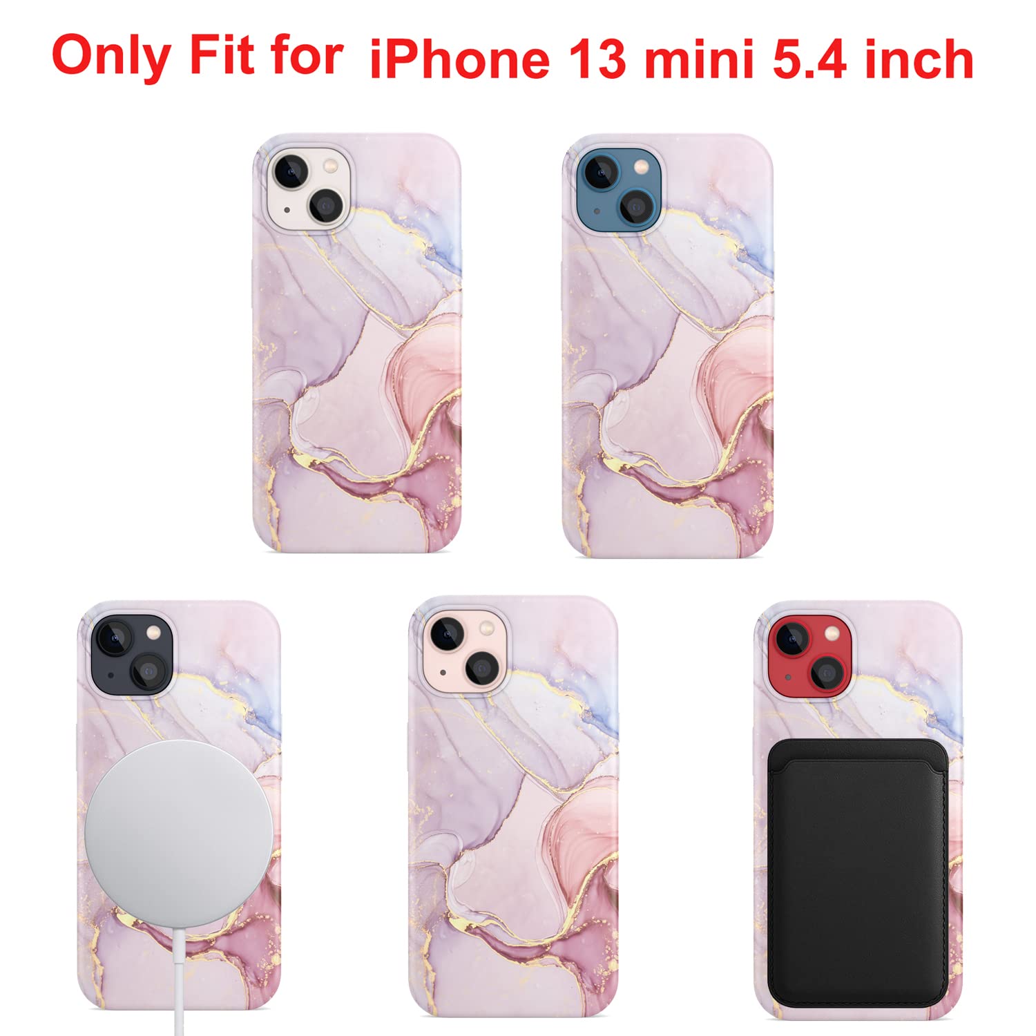 Magnetic Case For Iphone 13 Mini Compatible With Magsafe Charging Soft Tpu Bumper Slim Shockproof Protective Cute Cover For Ipho