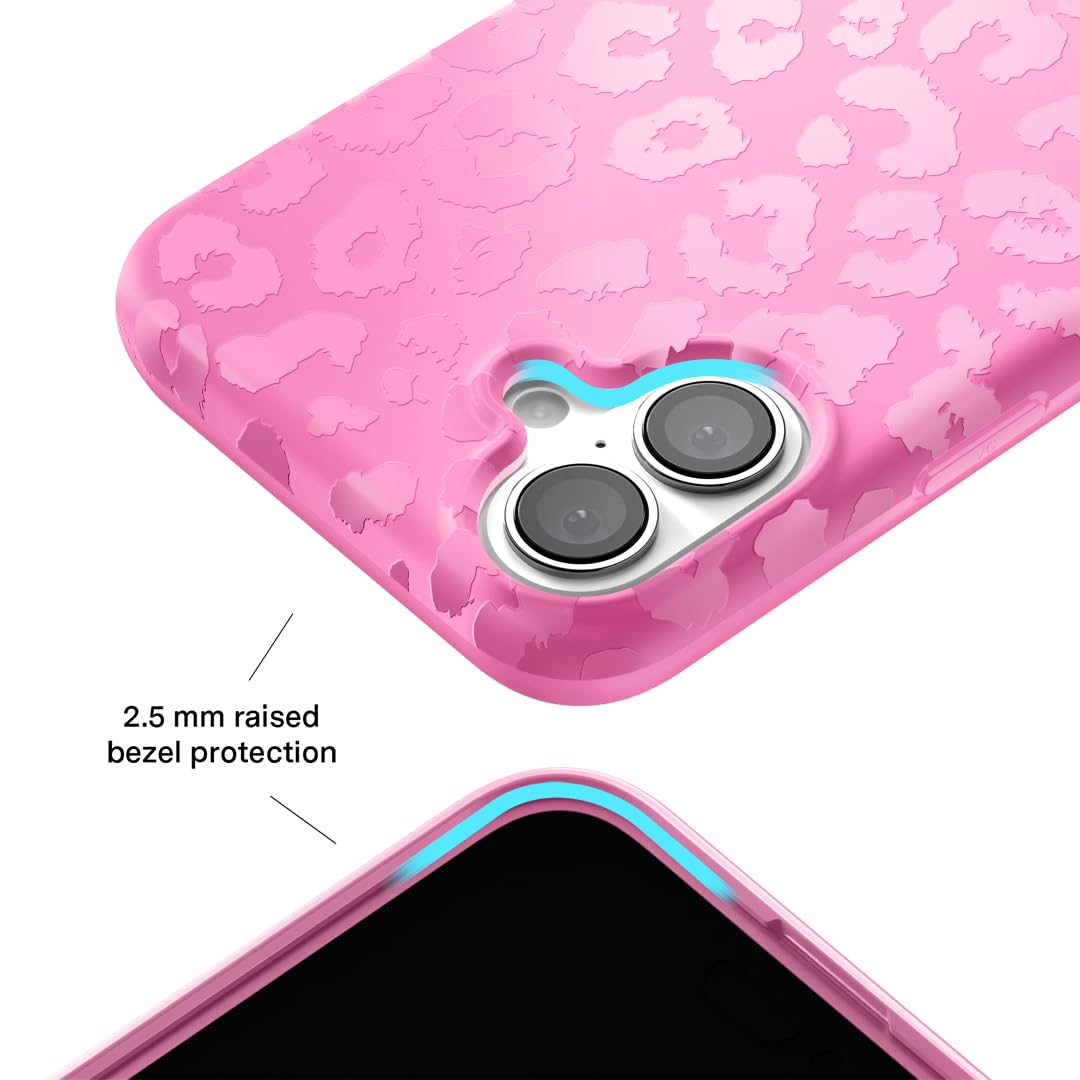 Velvet Caviar For Iphone 16 Case Pink Leopard Cheetah Print [8Ft Drop Tested] Compatible With Magsafe (Hot Pink Leopard)
