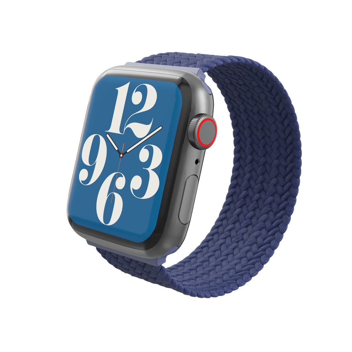 ZAGG Gear4 Braided Stretchy Solo Loop Band - Compatible with Apple Watch 42mm 44mm 45mm, Elastic Strap Wristbands for iWatch Ser