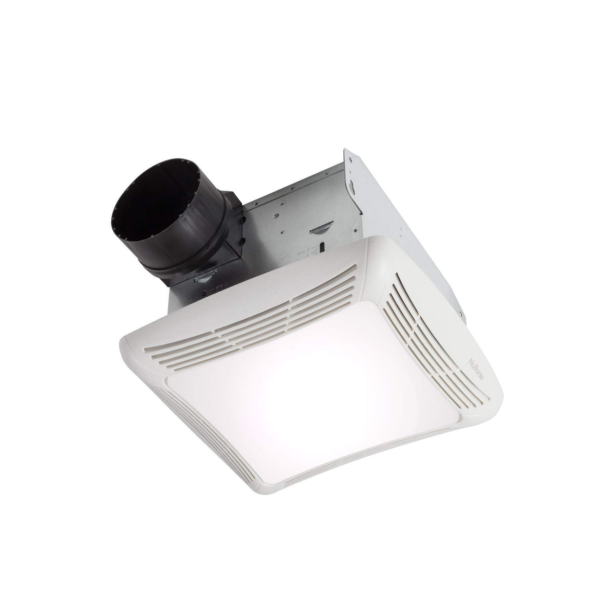 Nutone 763 Ventilation Fan With Light 120 Volt Ac 50 Cfm At 0.1 Inch Static Pressure 39 Cfm At 0.25 Inch Static Pressure White B
