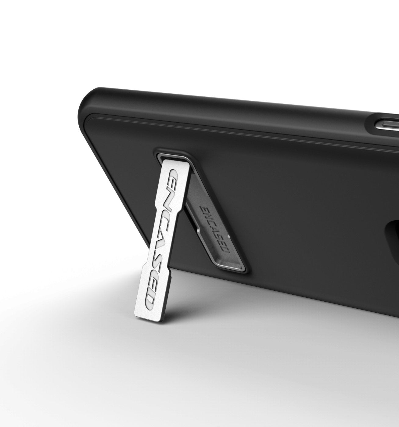 Encased Belt Case For Samsung Galaxy Note 9 Holster Clip - Ultra Slim Combo Shell With Metal Kickstand - Slimline Black