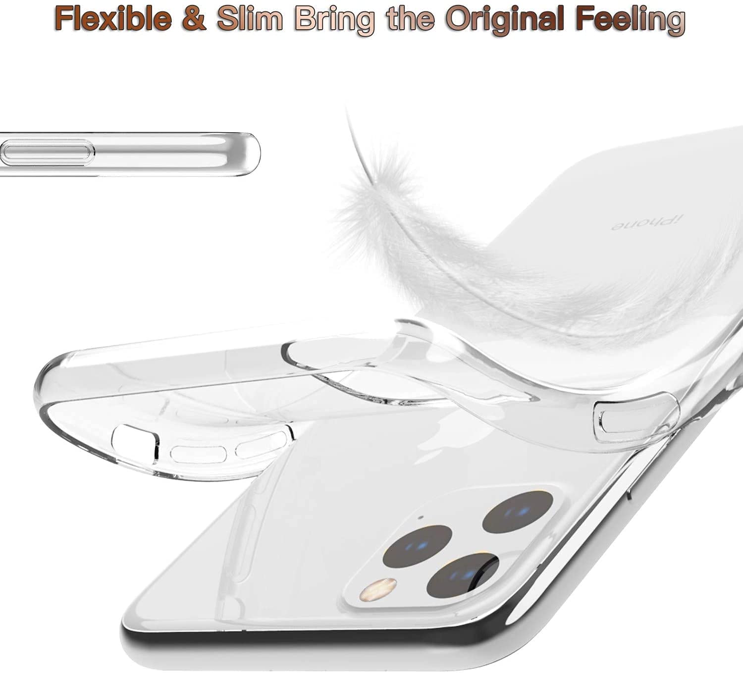 Temdan Designed For Iphone 11 Pro Max Case, Clear Case Military Grade Protection Magnetic Kickstand Case 6.5 Inch Clear