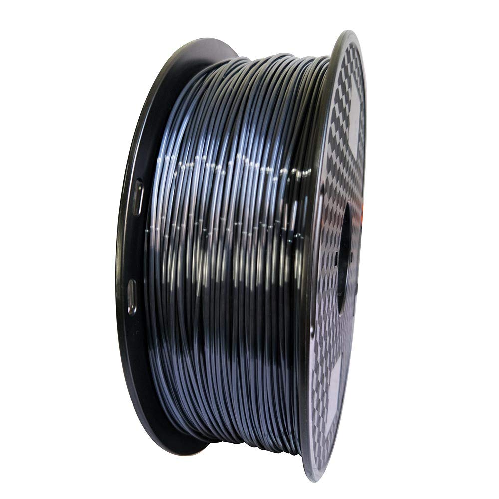 Silk Black Pla Filament 1.75Mm 1Kg 3D Printing Filament Silky Black Pla Gloss Shiny Metallic Pla Black 3D Printer Material Fdm 3