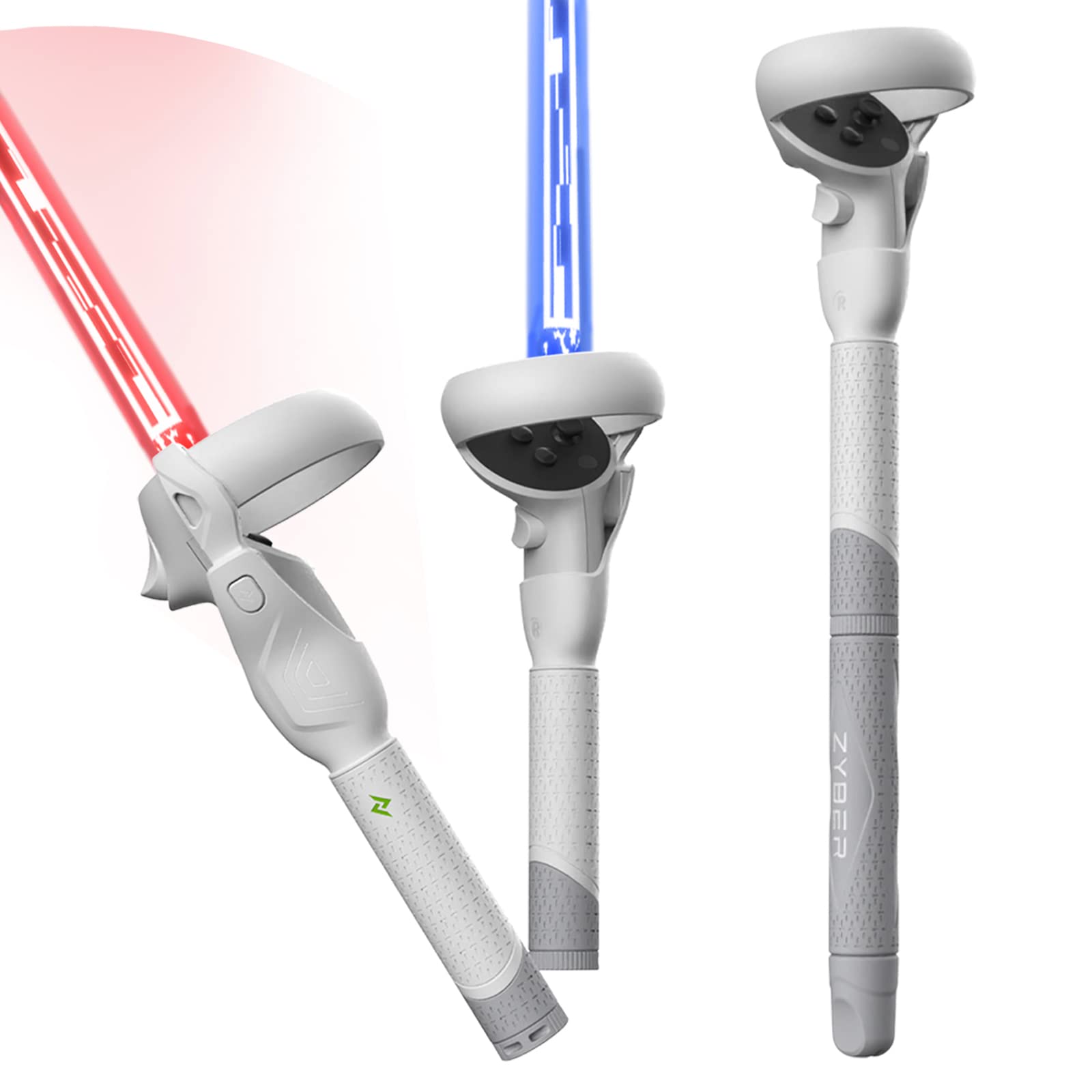 ZYBER Controller Extensions for Meta Quest 2 Accessories for Gorilla Tag Long Arms Sticks Beat Saber Handles Supernatural, VR Go