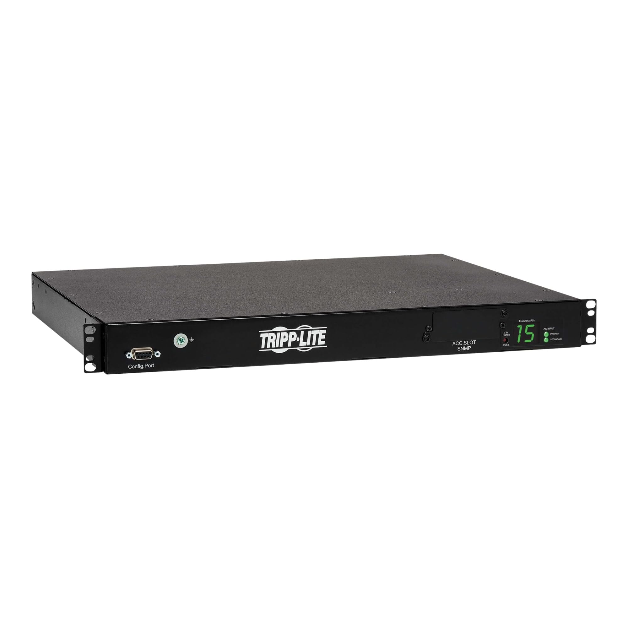 Tripp Lite Switched Pdu With Ats, 2/2.4Kw Single Phase, 200/240V, 10 Outlet (C13), 2 C14 Input, 3.6M Cords 1U Rack Mount Power,