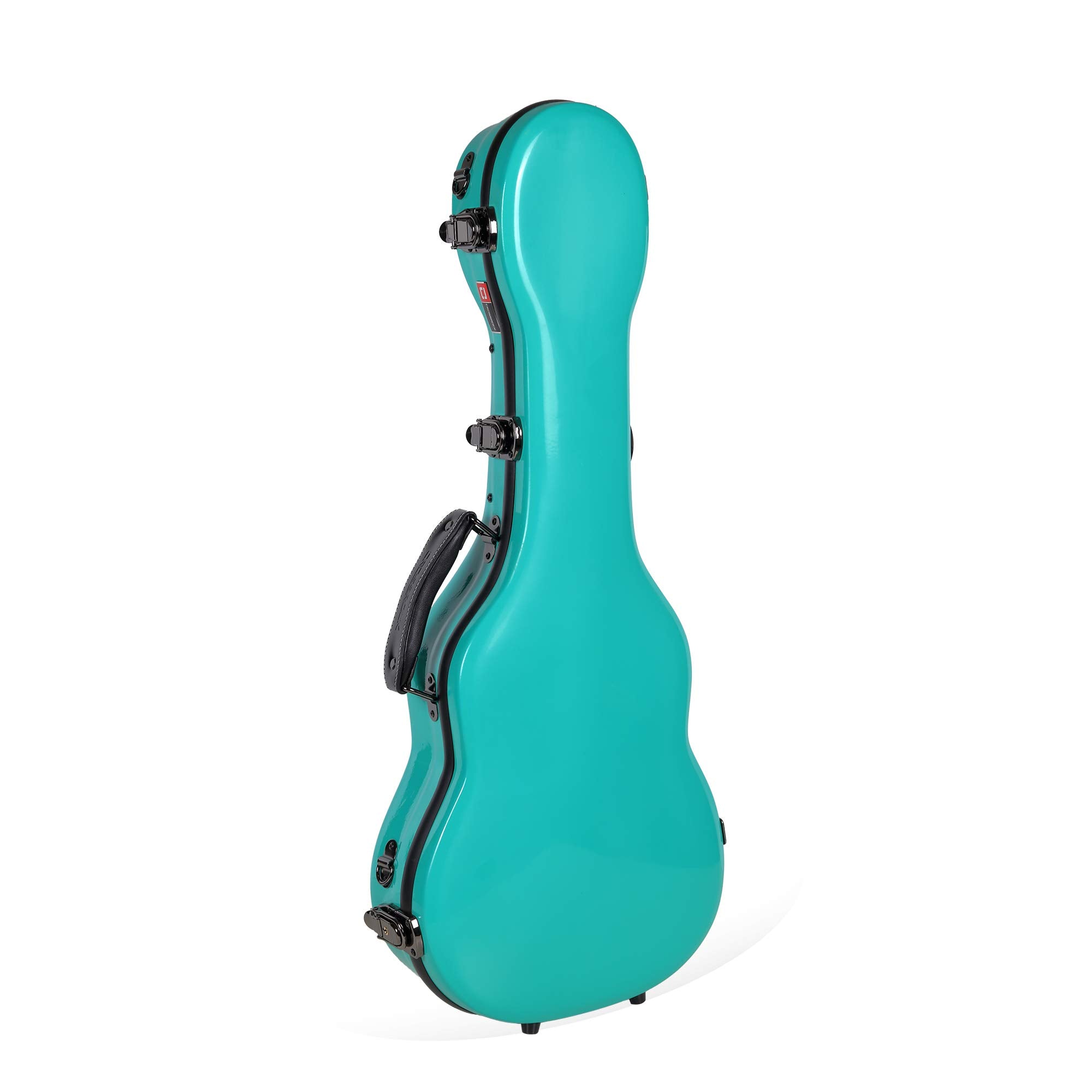 Crossrock Deluxe Fiberglass Tenor Ukulele Case with TSA Lock, Mint Blue (CRF2020TUMB)