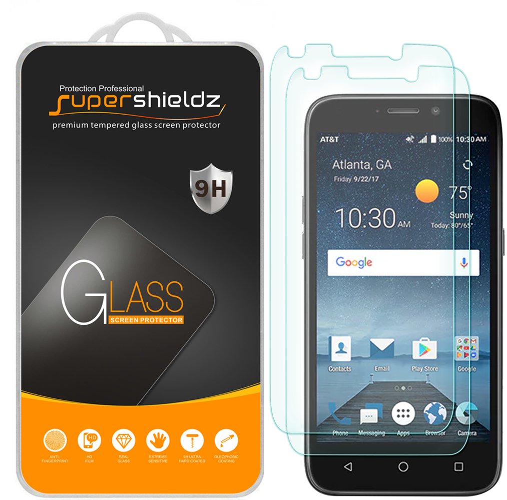 Supershieldz (2 Pack) Designed For Zte Overture 3 Tempered Glass Screen Protector, Anti Scratch, Bubble Free