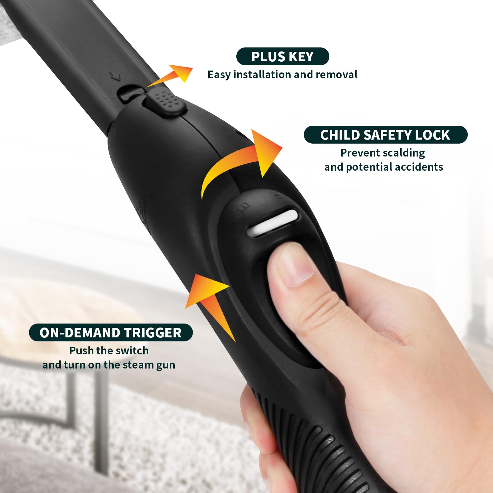 Steam Cleaner,Multipurpose Neat Canister Steamer With 21 Accessories,5 Minutes Fast Heating,Rolling Cleaning Machine For Carpet,