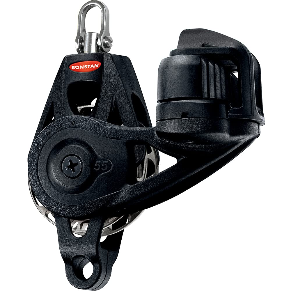 Ronstan Series 55 Ratchet Mount Orbit Block - Single Becket Cleat Swivel,WBHDWB07485JP3B