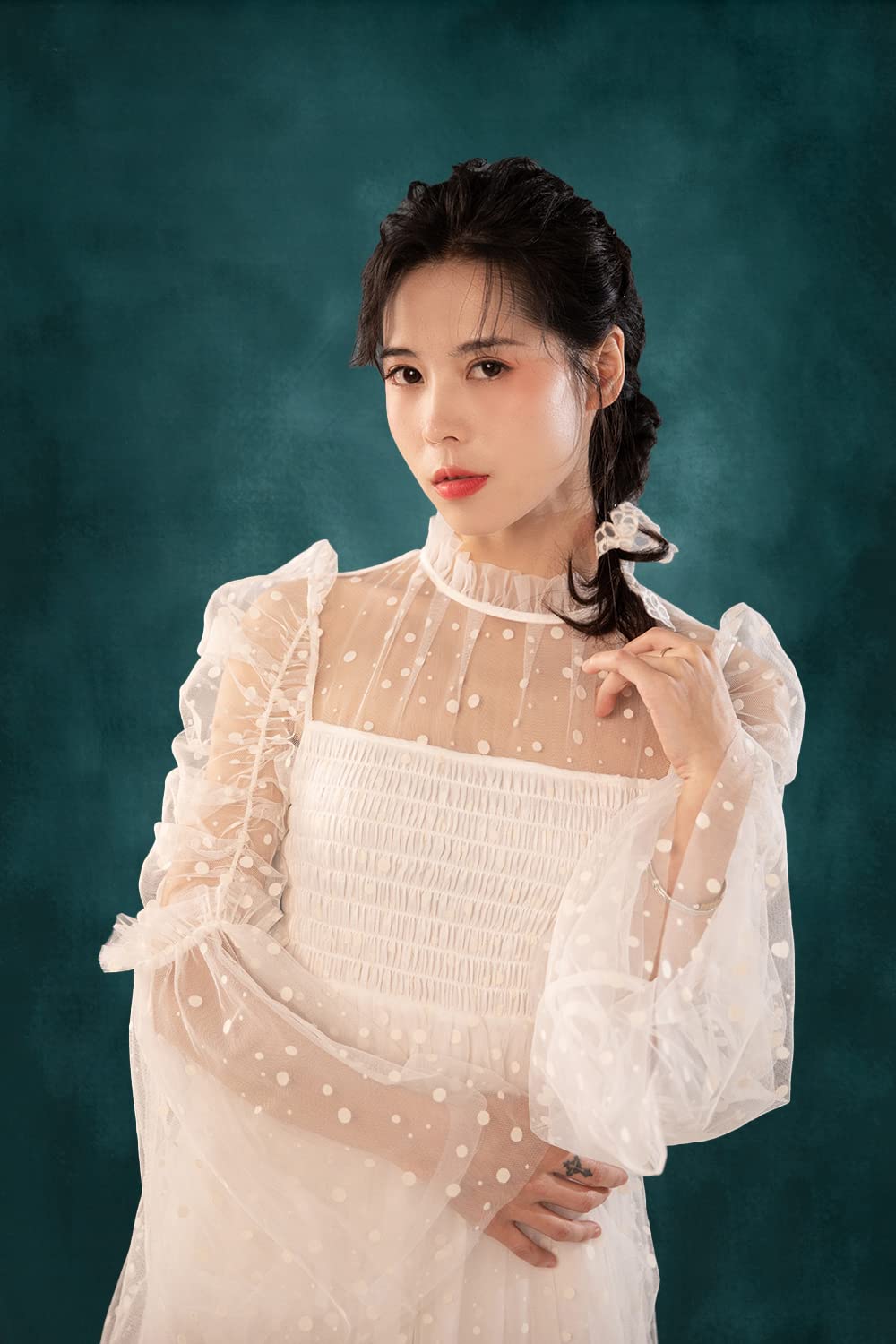 Kate Dark Green Photography Backdrops Abstract Photo Backdrop Poratrait Background For Photoshoot, 5X7Ft