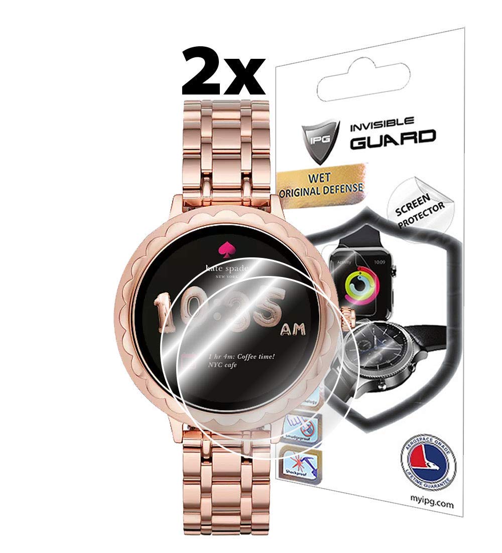 Ipg For Kate Spade Scallop 2 Smartwatch Screen Protector (2 Units) Invisible Ultra Hd Clear Film Anti Scratch Skin Guard   Smoot