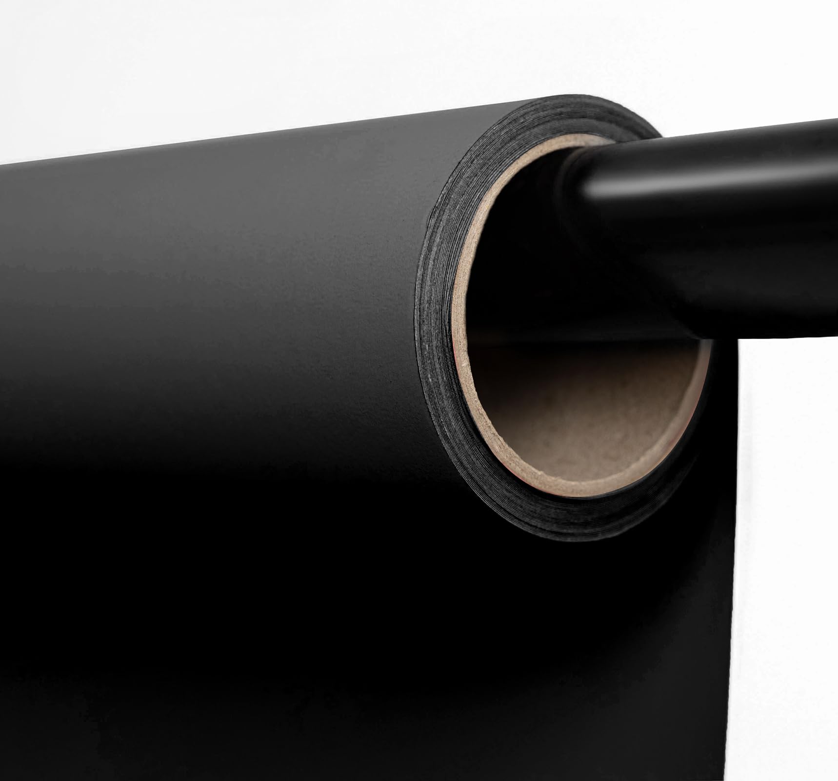 Kate Seamless Paper Backdrop Black Seamless Backdrop Paper Rolls Paper Backdrop (105''X32.8' Jet)