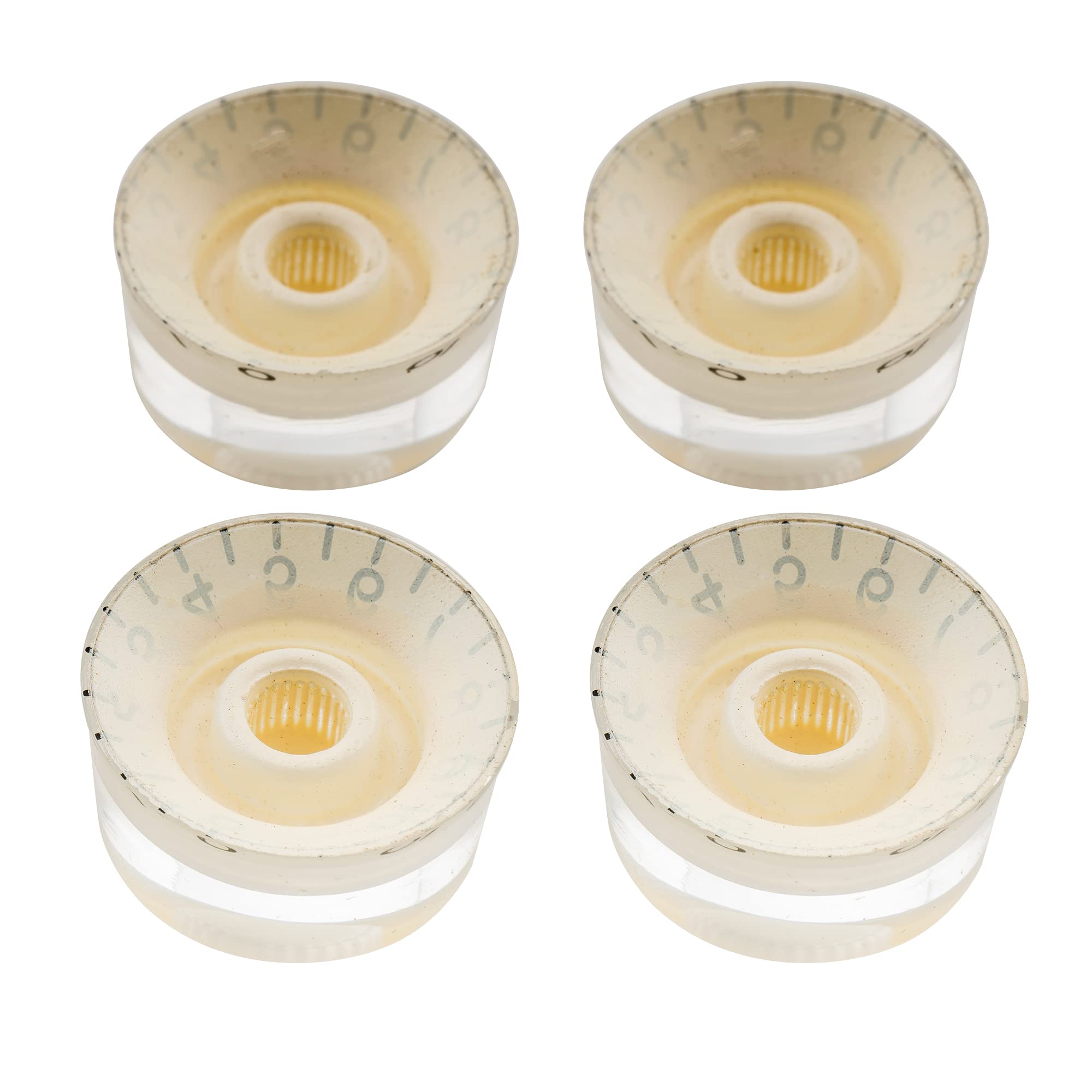 Musiclily Pro Inch Usa Lp Guitar Speed Knobs Fine 24-Spline Tone Volume Control Knobs For Usa Les Paul Cts Pots Electric Guitar,