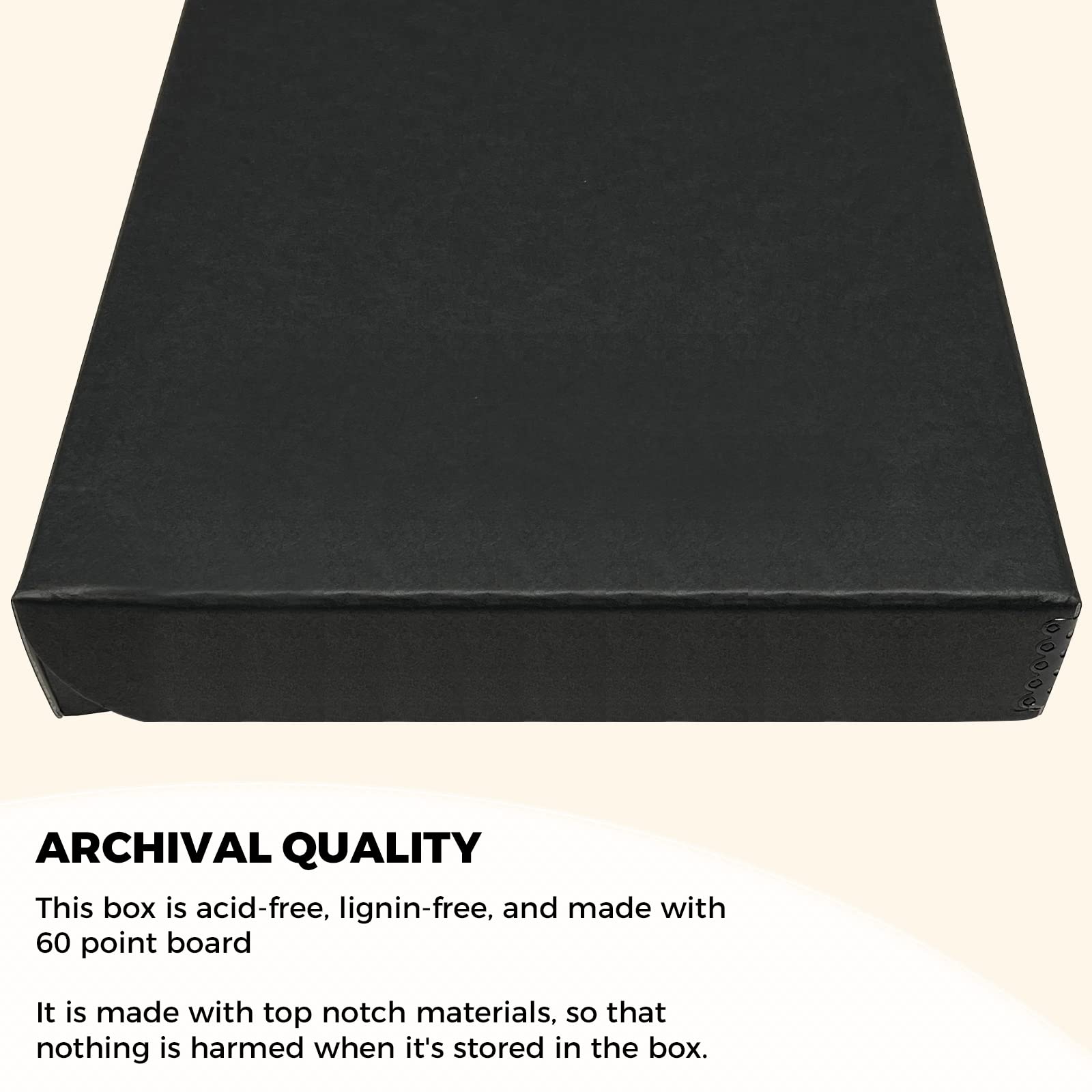 Golden State Art, Archival Folio Storage Box 9X12, Clamshell Design With Metal Edge, Preserve And Store Photos Documents Cards Prints Arts And Crafts Diy, Black, Pack Of 2