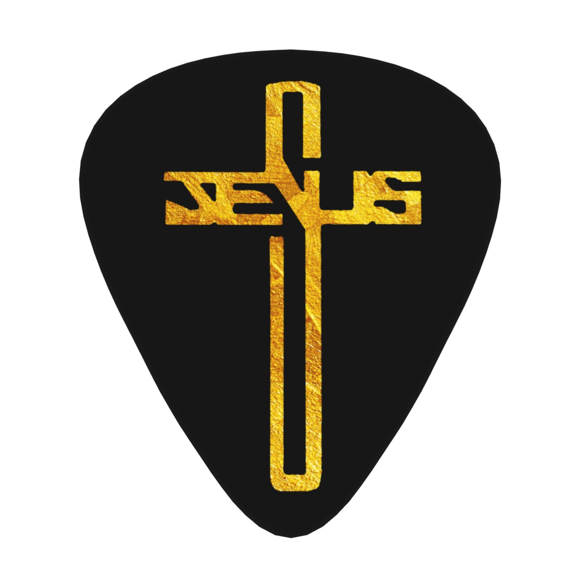 12 Pack Guitar Picks Plectrums ChristianJesusCrossFlat,0.46 0.71 0.96Mm Includes Thin Medium Heavy Thickness For Bass Electri