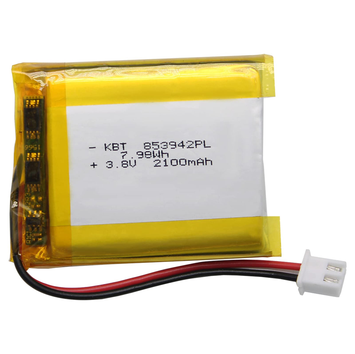 Kbt 3.7V 2100Mah Li Polymer Battery: 853942 Rechargeable Li Ion Batteries Replacement With 2.54 Jst Connector For Electric Toys,